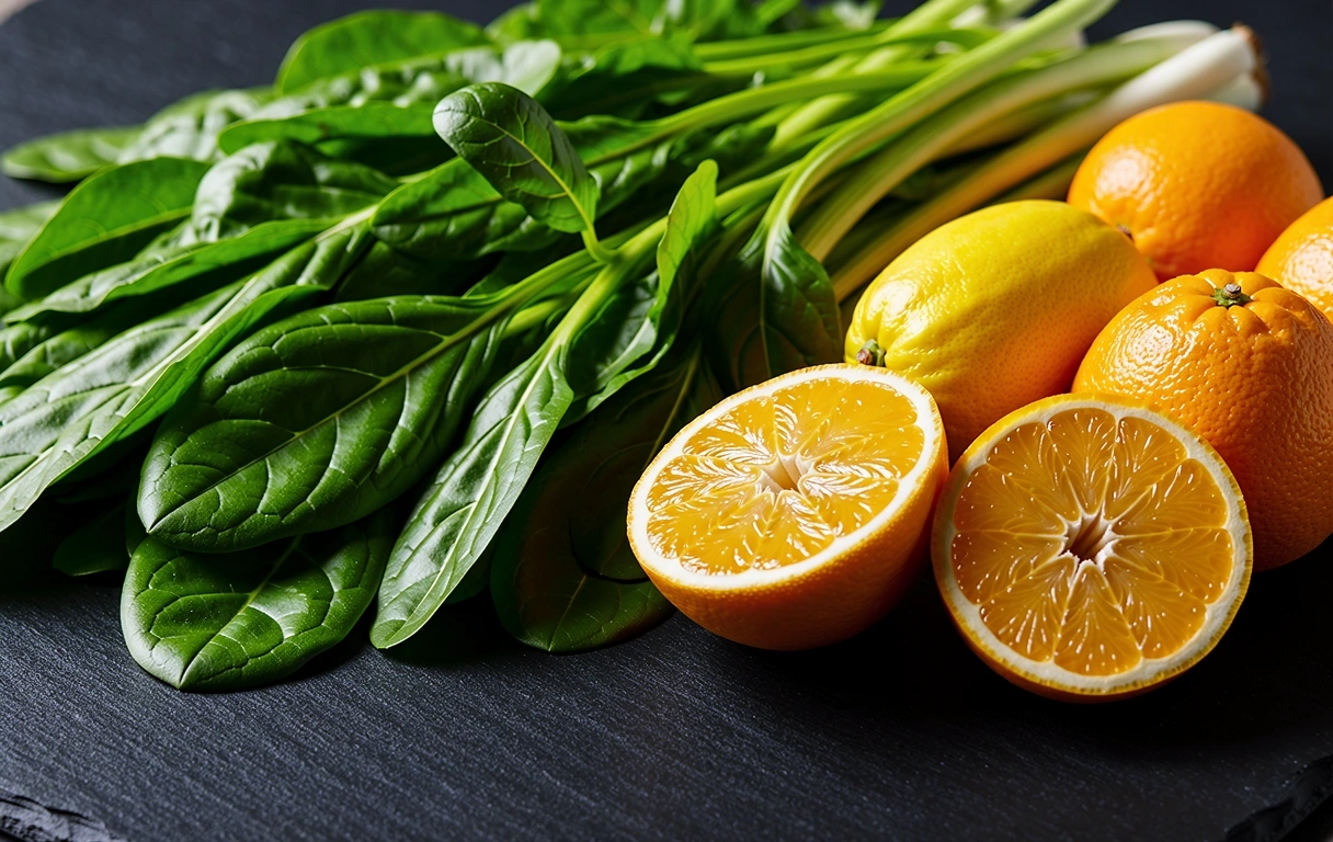 Fresh organic produce for active nutrition